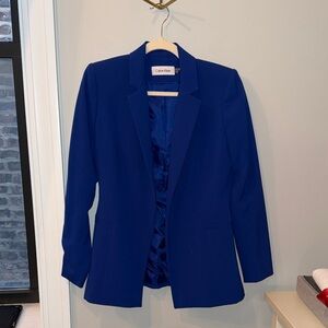 Calvin Klein Women's Vibrant Blue Suit Jacket